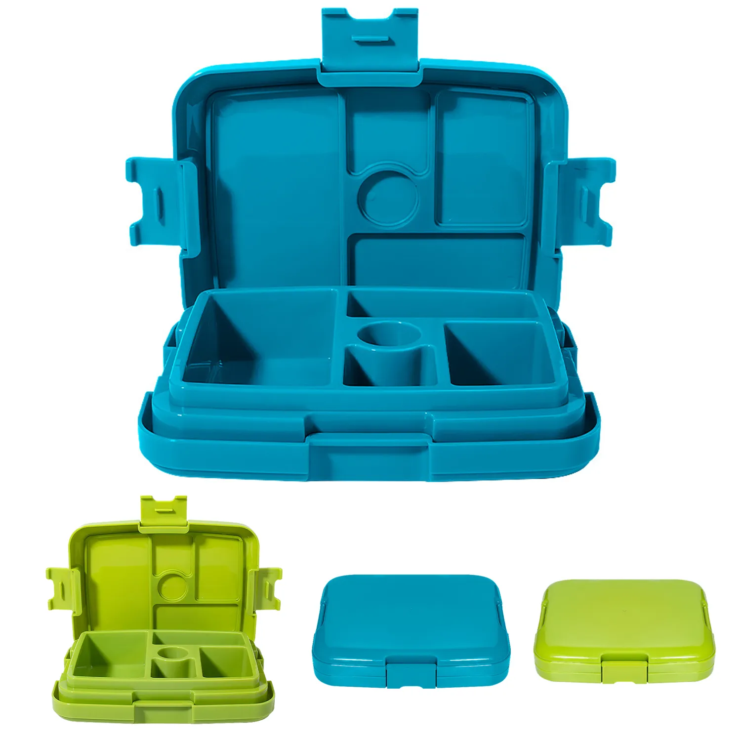 Compartmentalized anti-odor sealed fresh-keeping bento box 4