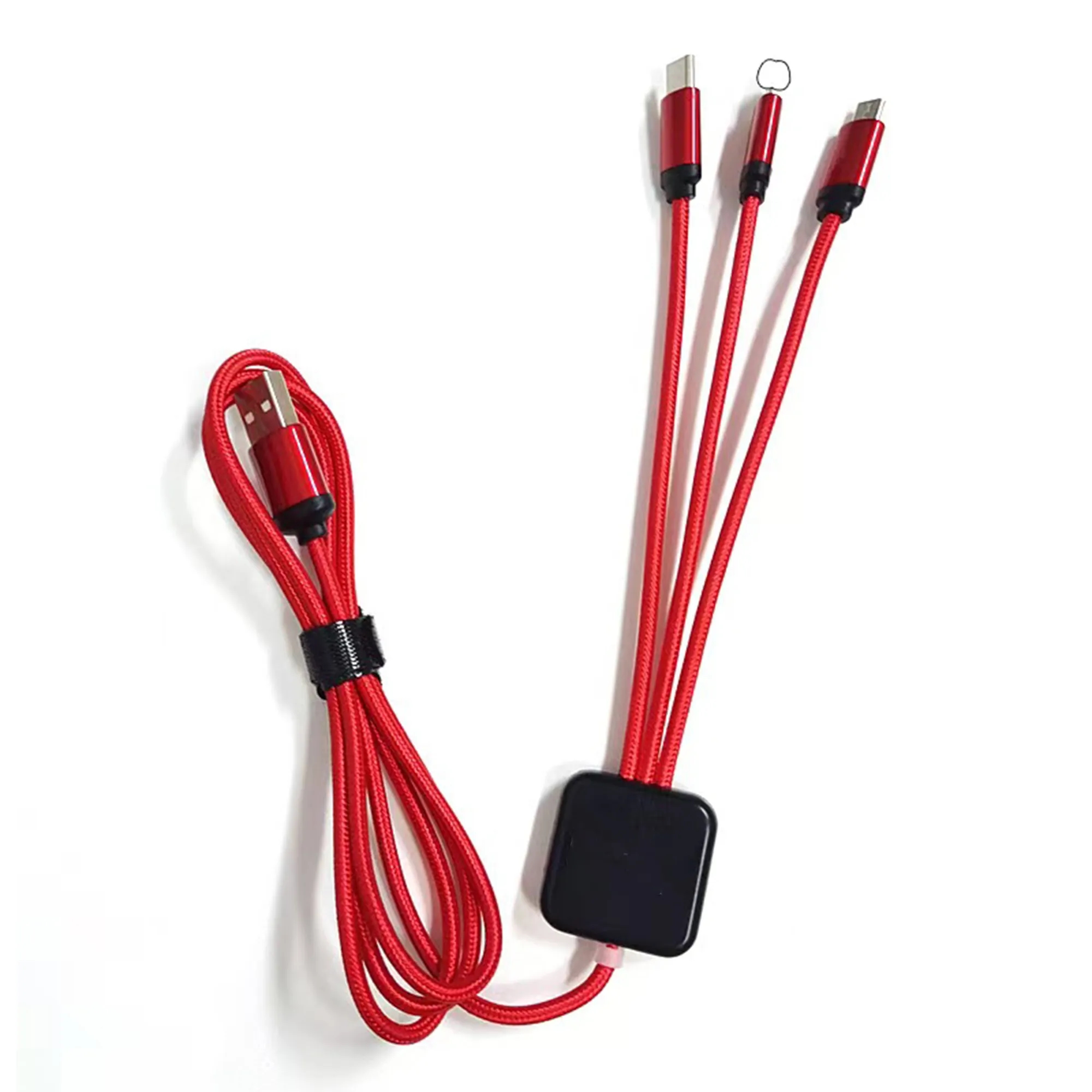 1.2m 3-In-1 Data Cable With Customizable Logo 3