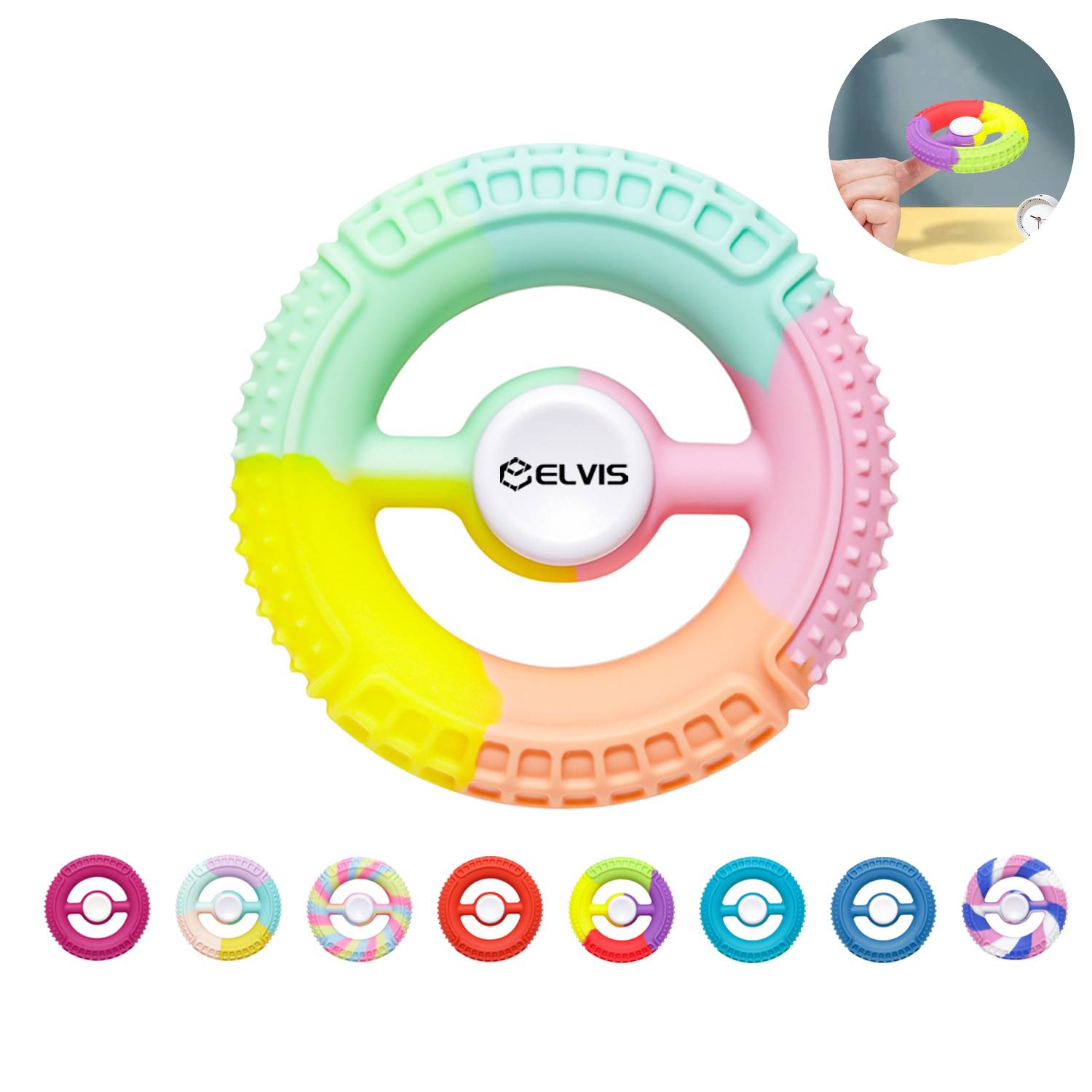 Silicone Round Fidget Spinner 8