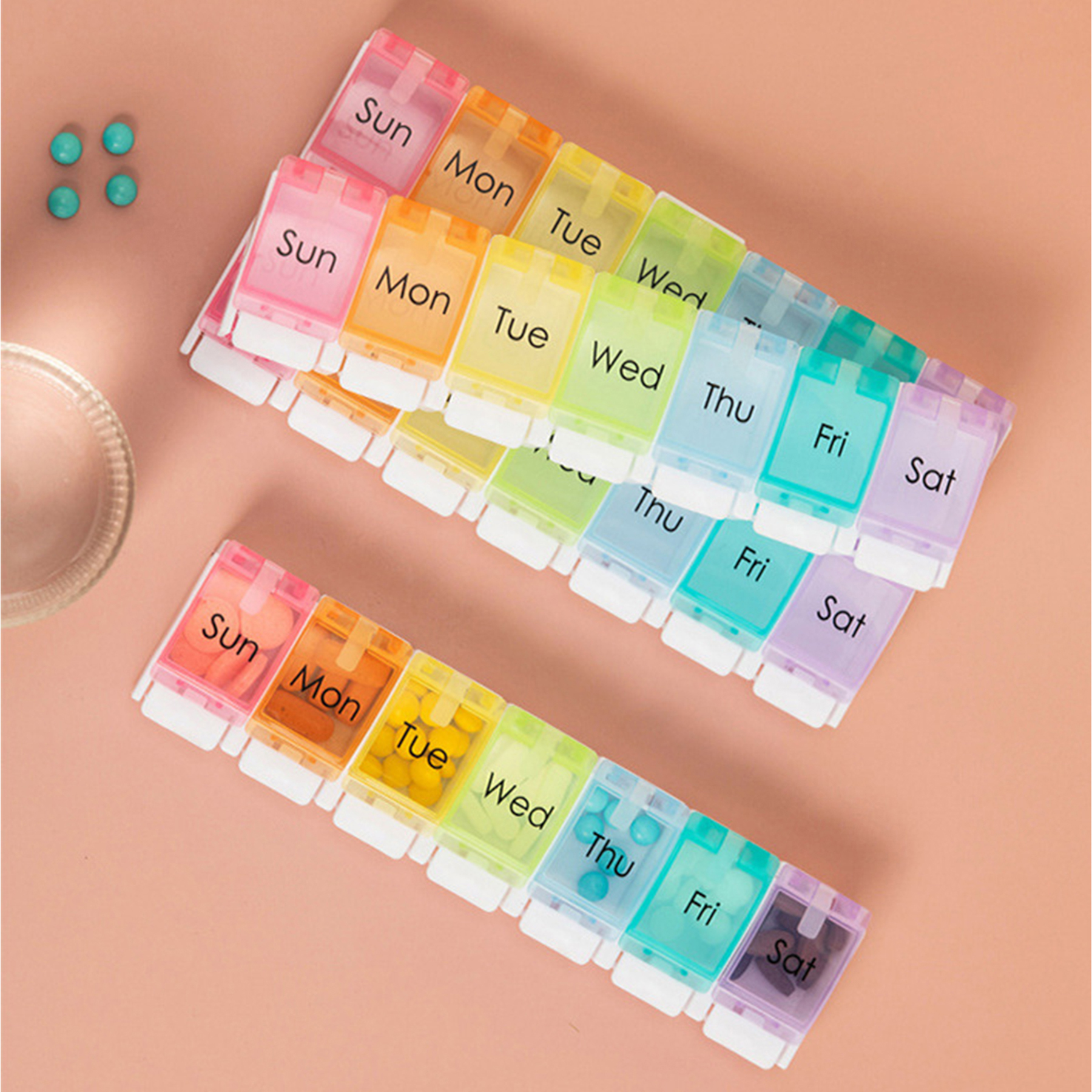 Weekly Travel 7 Day Pill Box Case 4