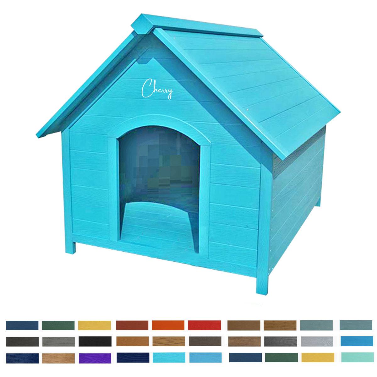 Imitative Wood Outdoor rainproof and sunproof pet house 2