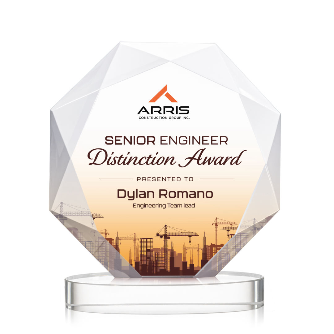 Kitchener VividPrint™ Award on Alberton Base - Starfire 7
