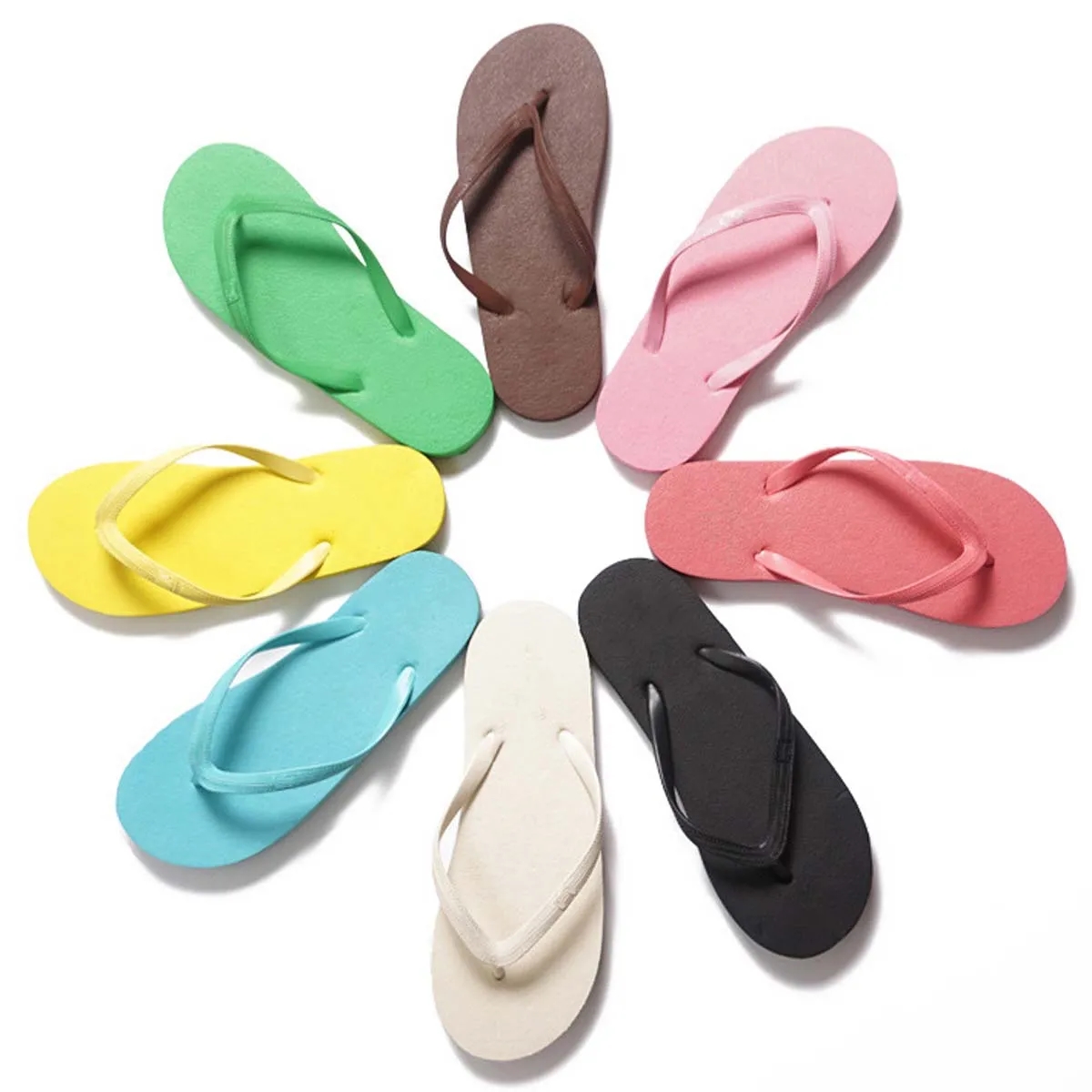 Summer Women's Solid Flip Flop Sandals 3