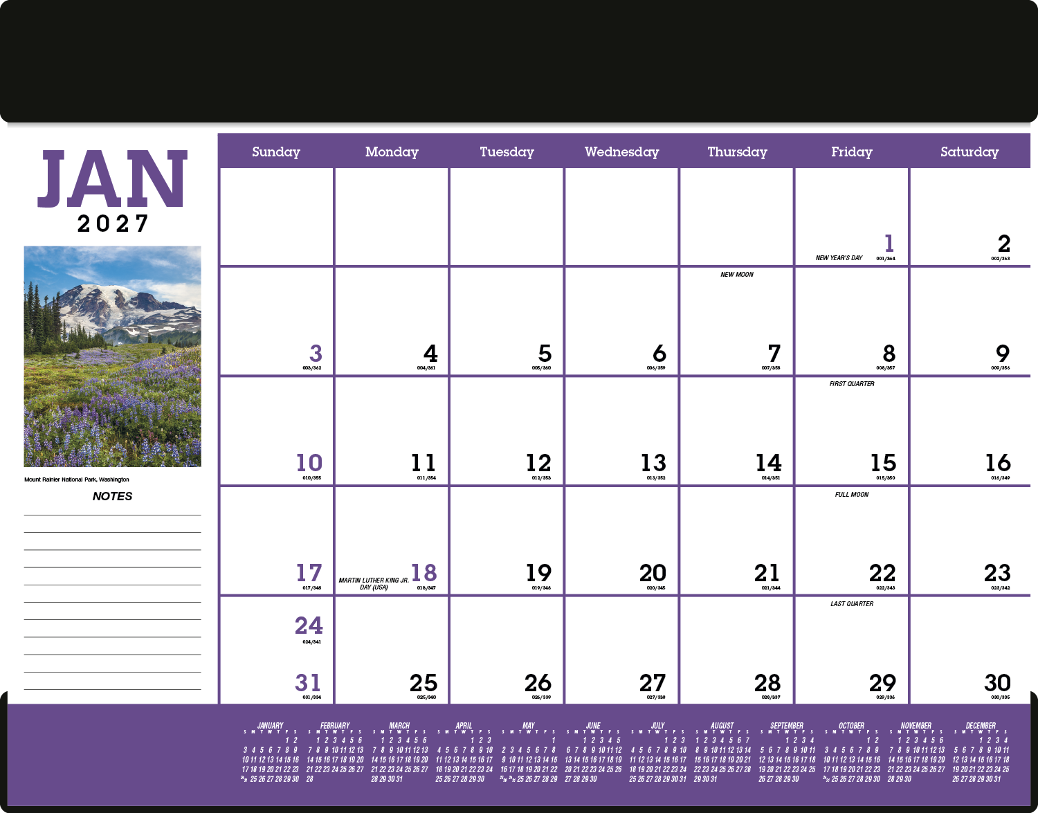 Triumph® Calendars Scenic Desk Pad 54