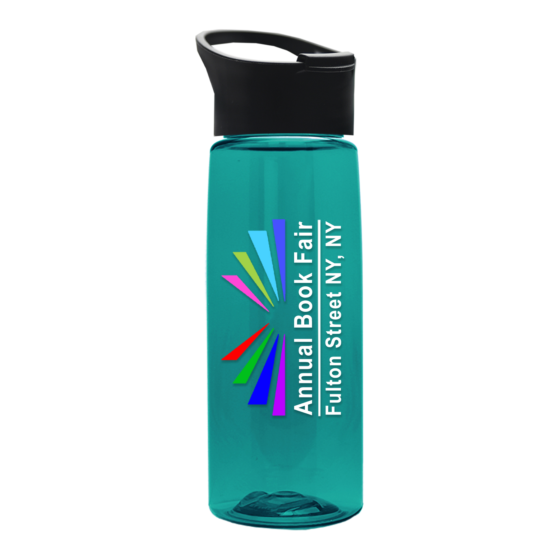 The Flair - 26 oz. Transparent Tritan Bottle with Pop-up and Digital Imprint