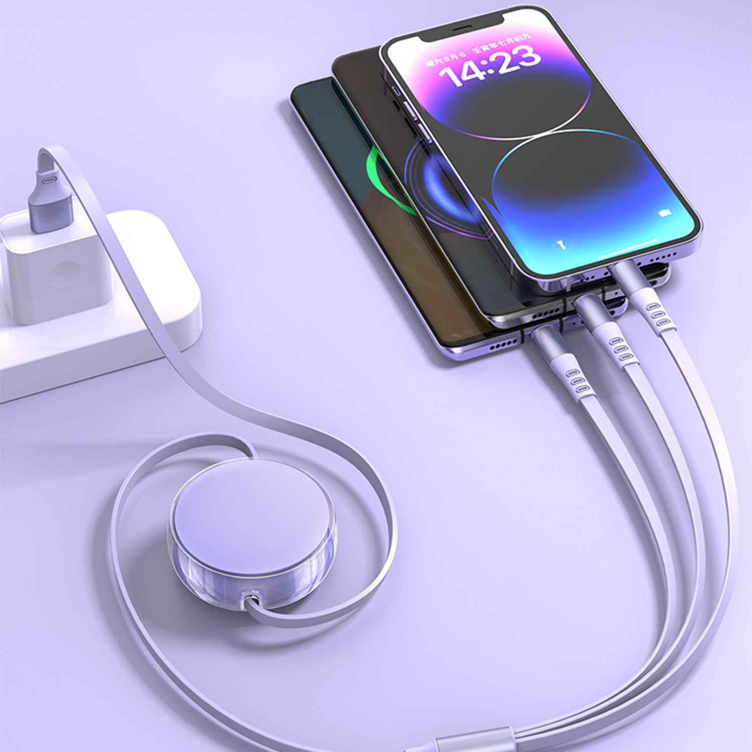 Portable Retractable Driving Charging Cable 3