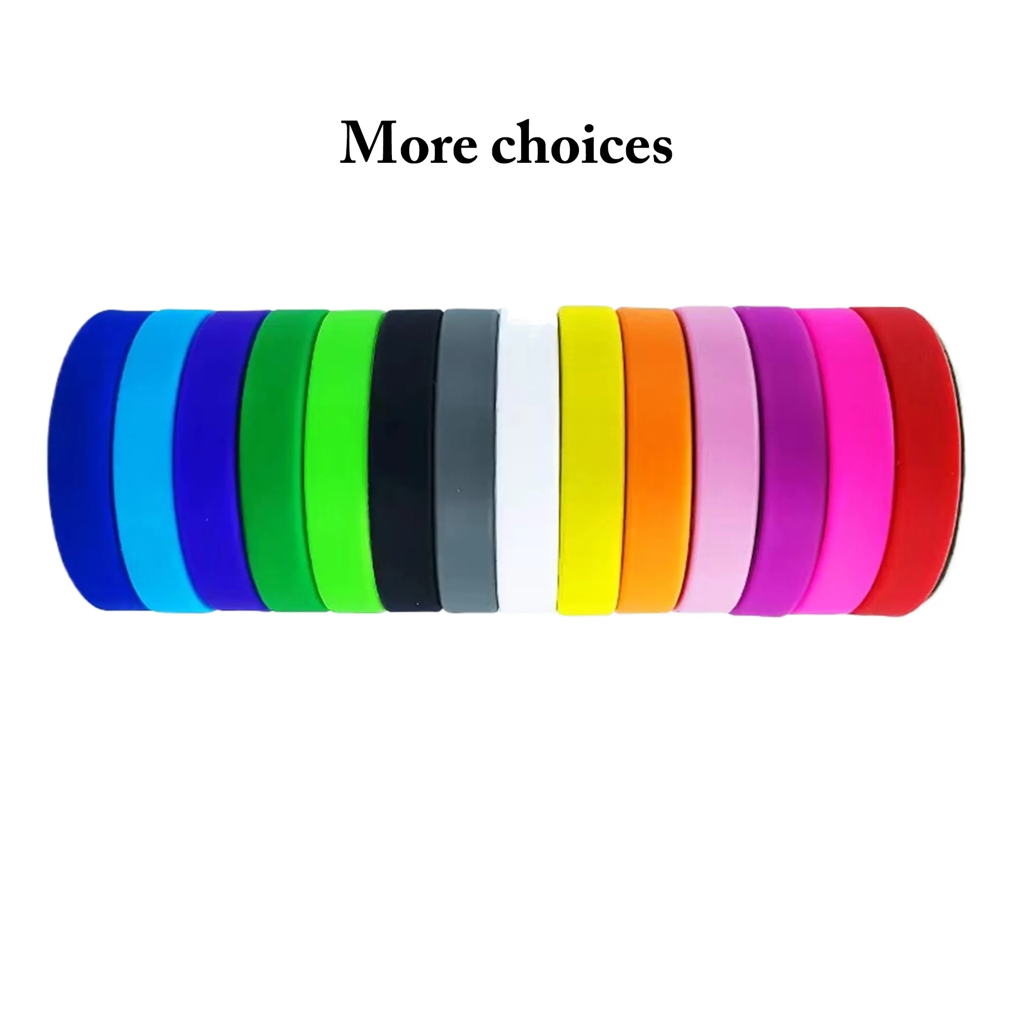 MOQ100 Rainbow Silicone Wristband for LGBTQ 1
