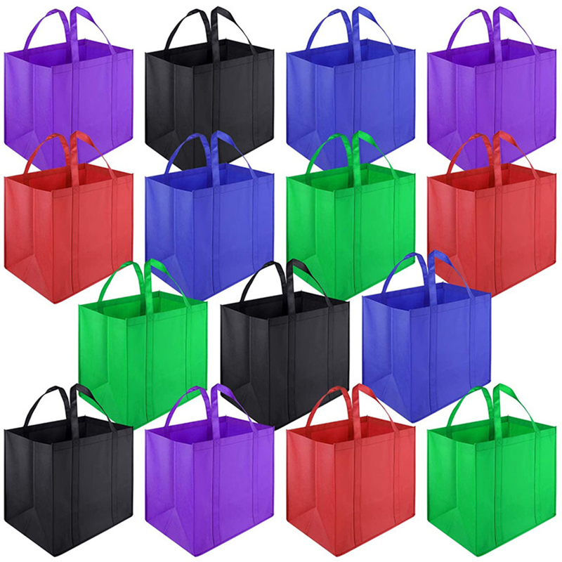 Large Non Woven Reusable Tote Bags for Grocery Shopping 7