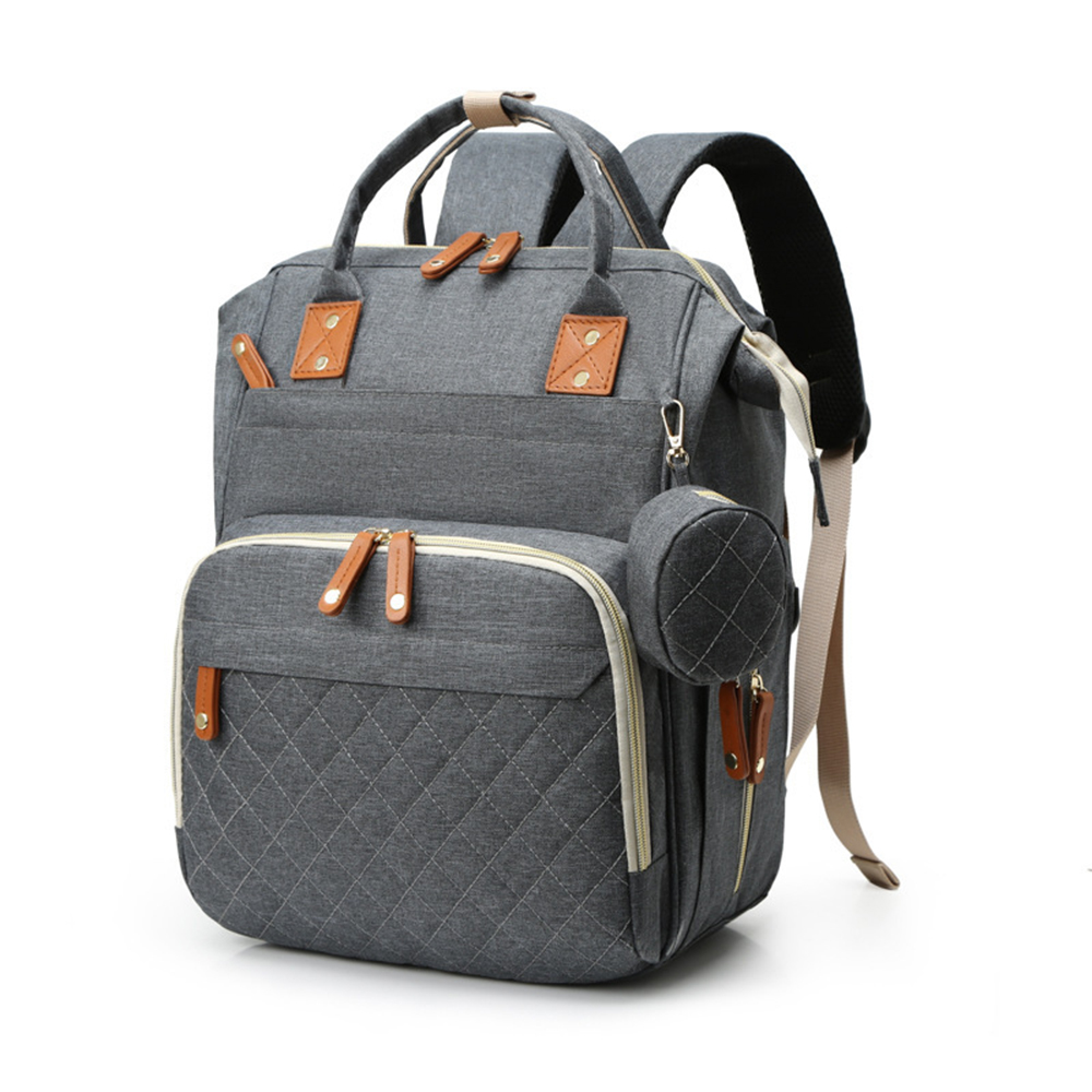 3 in 1 Diaper Bag Backpack with Bassinet Bed Mat Pad 5