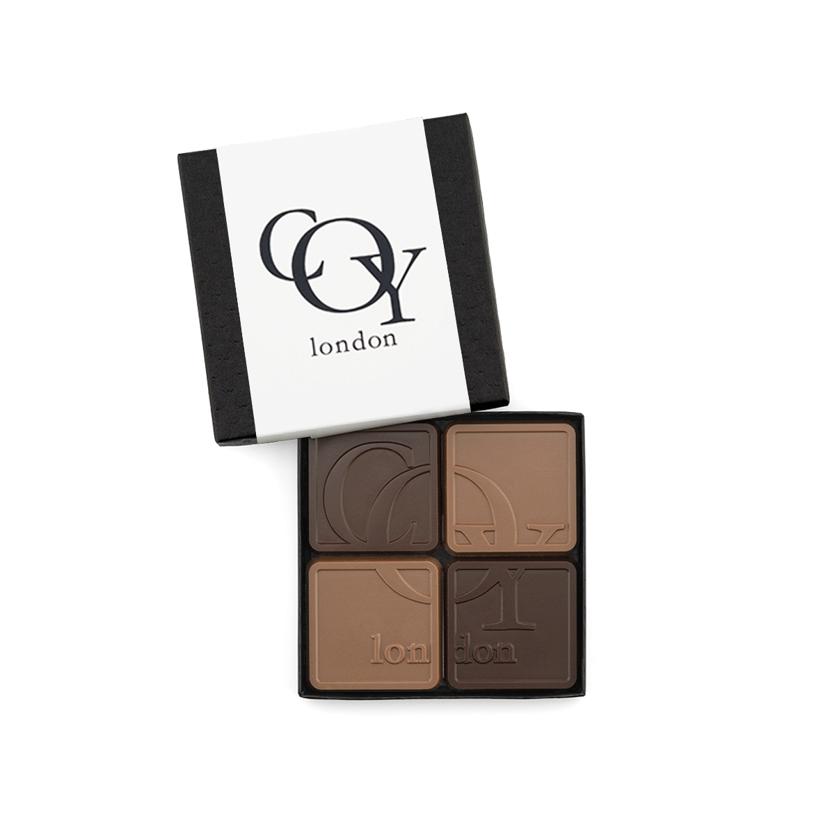 4-Piece Chocolate Ensemble Gift Set with Classic Custom Packaging 3