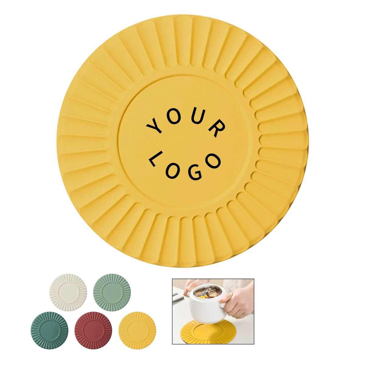 Round Silicone Coaster for Mug Protection 2