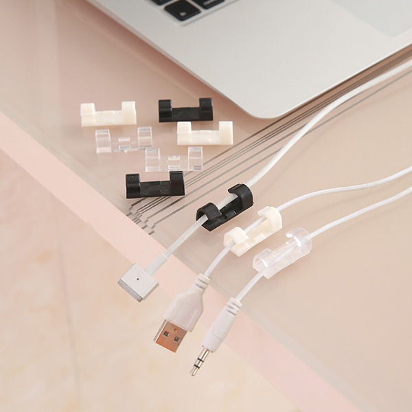 Adhesive Mini Desktop Cord Holder Cable Organizer 2