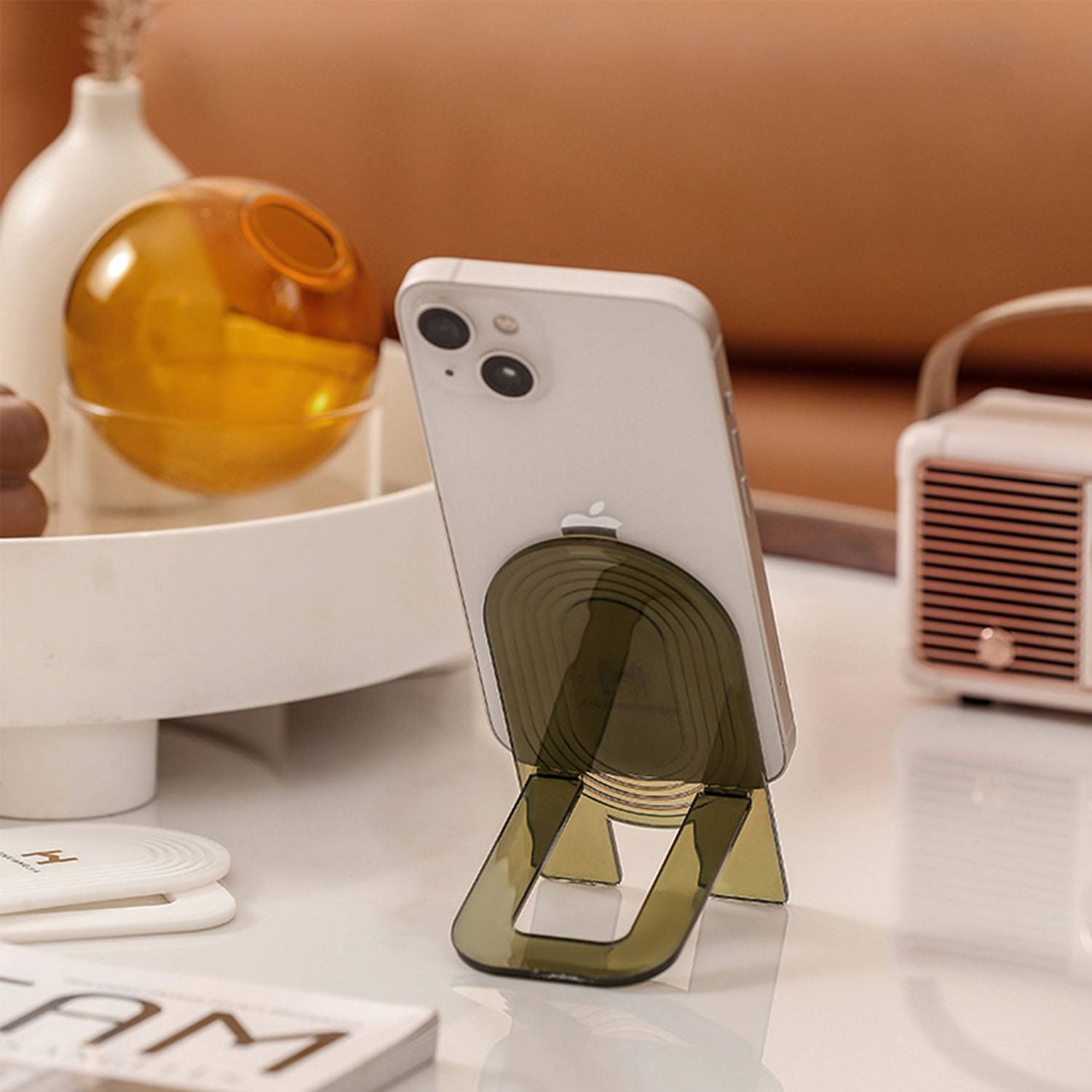 Plastic simple portable mobile phone stand holder 1