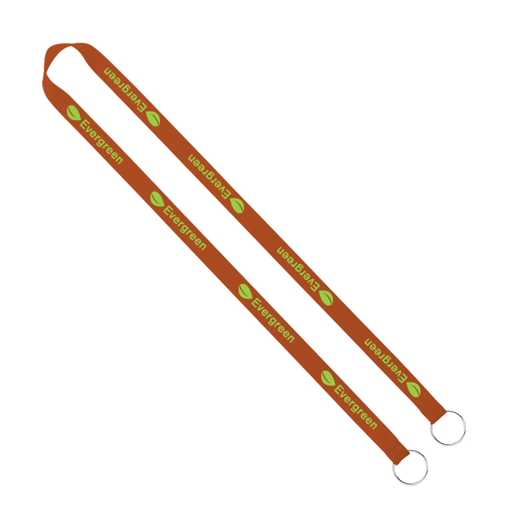 5/8" Screen Printed Lanyard with Double Clips 20