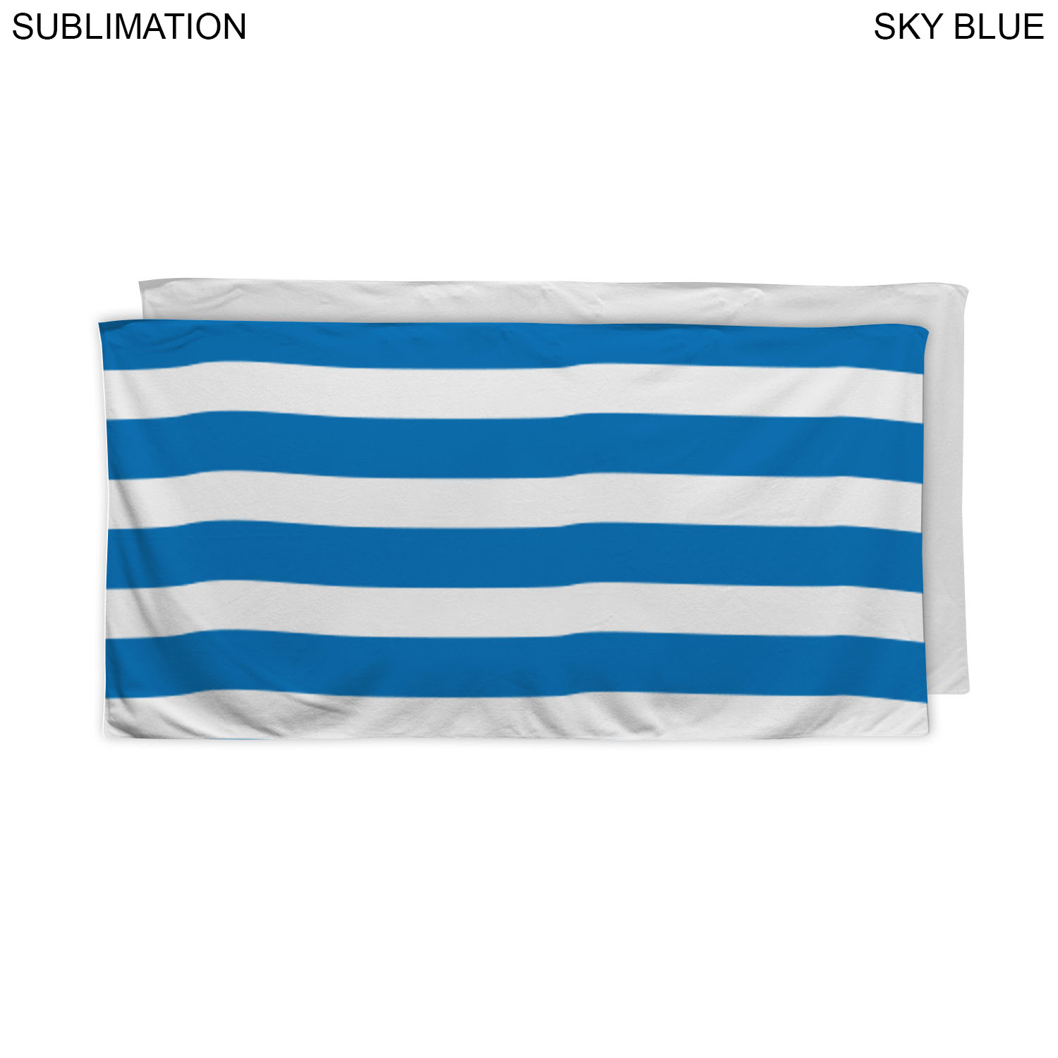 48 Hr Quick Ship - Cabana Stripe Sublimated Plush and Soft Velour Terry Beach Towel, 30x60 11