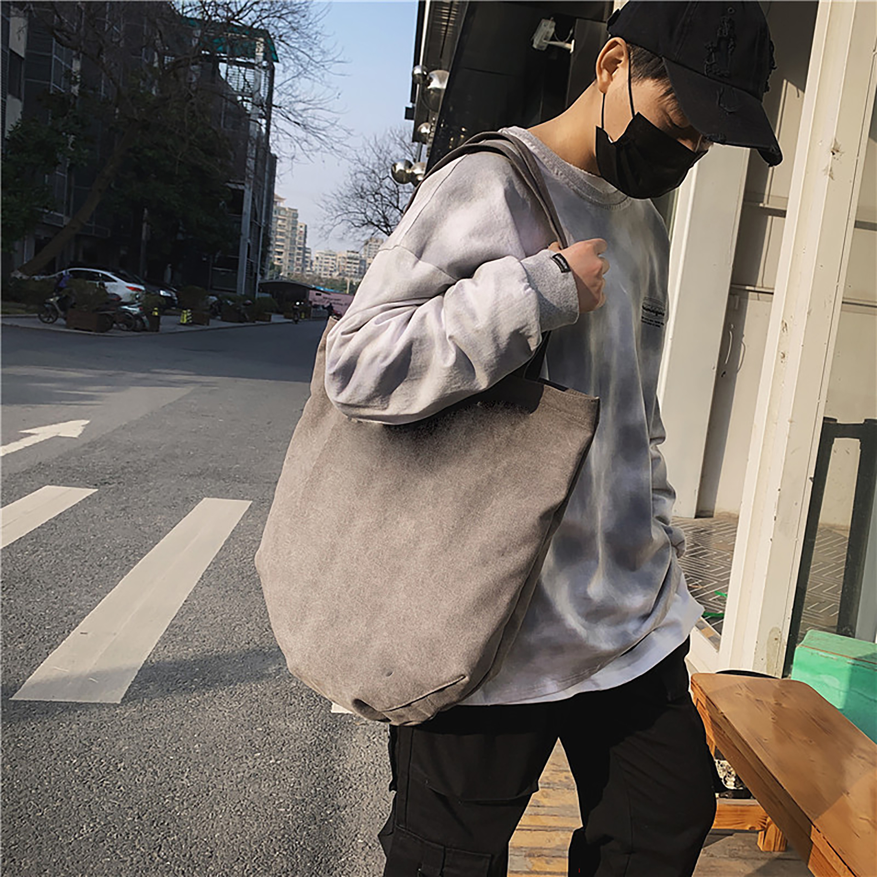 Reusable Grocery Beach Canvas Tote Bag 7