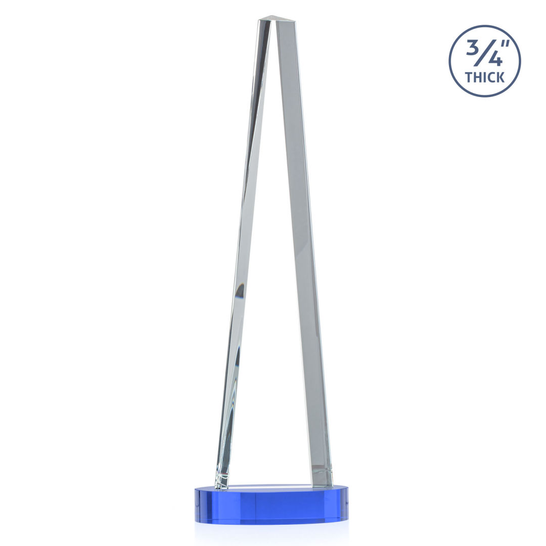 Majestic Tower VividPrint™ Award on Alberton Base - Sky Blue 4