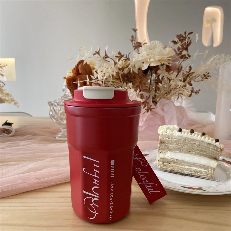 13.5Oz Vacuum Casual Travel Mug For Hot/Cold Coffee 5