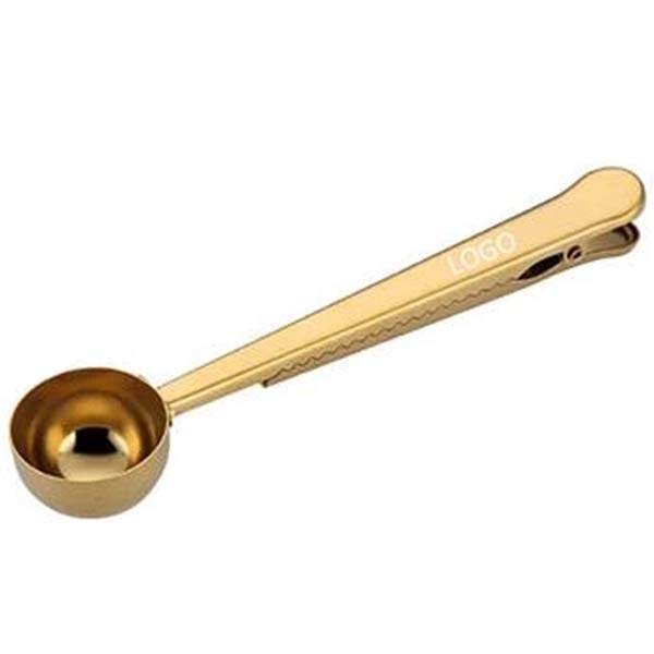 2-in-1 Stainless Steel Coffee Scoop Clip 8