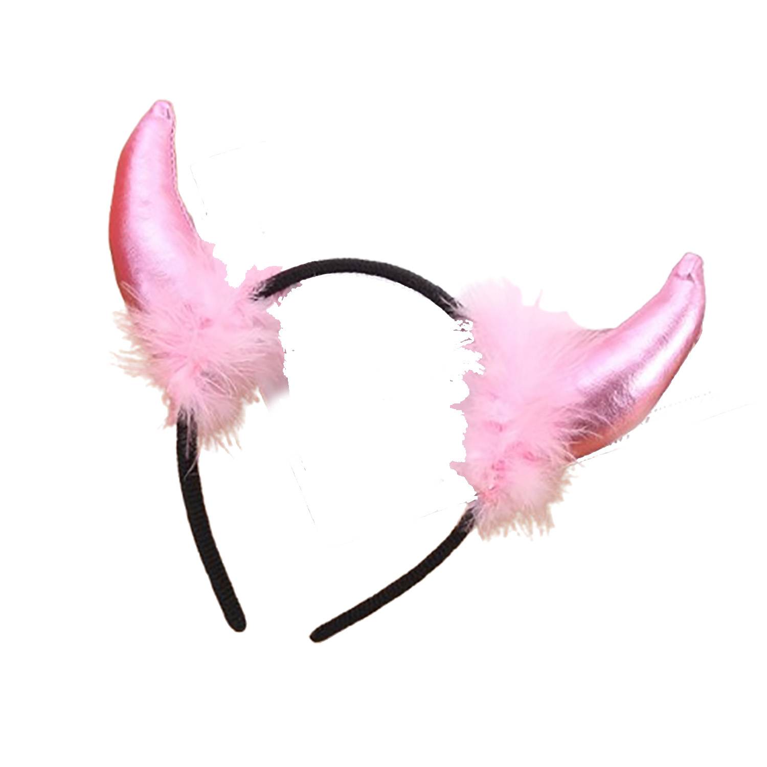 Plush Halloween Devil Horn Headbands 5