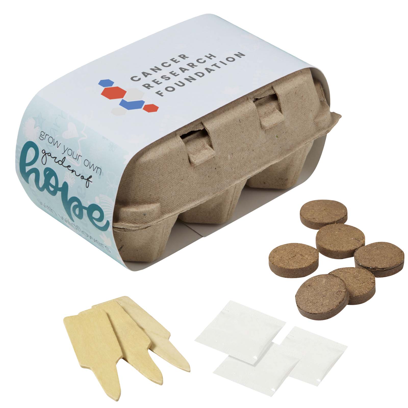 Teal Grow Your Own Garden of Hope Planter Kit