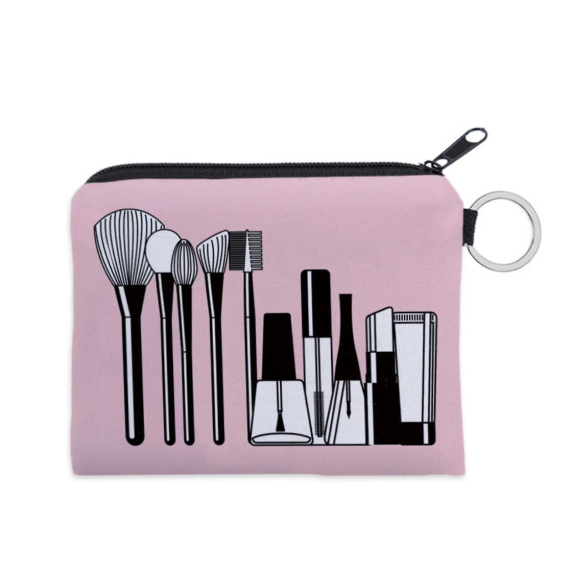 Mini Coin Purse with Attachment Ring Zipper 9