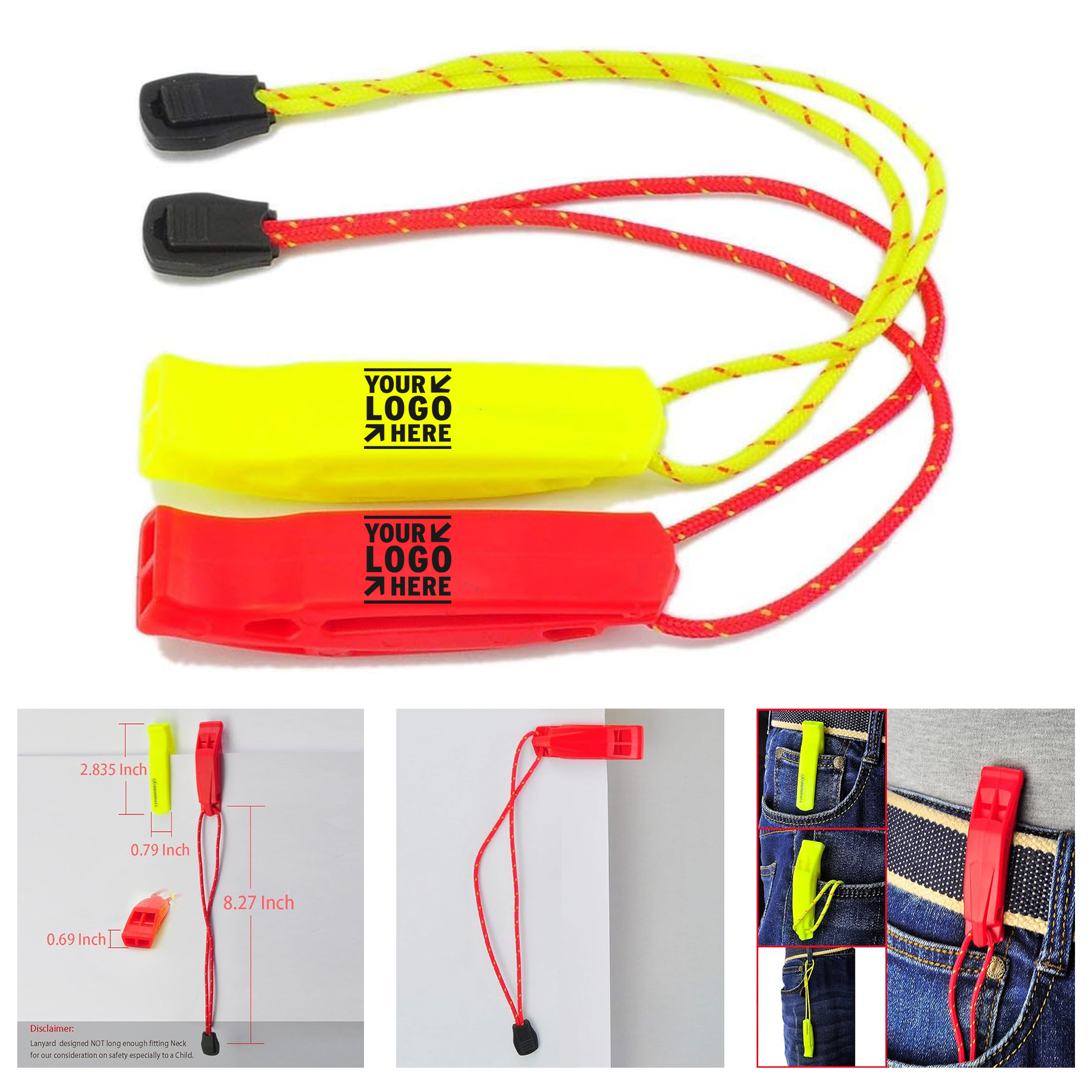 Lanyard Safety Boating Camping Hiking Hunting Survival Rescue Signaling Emergency Whistle 2