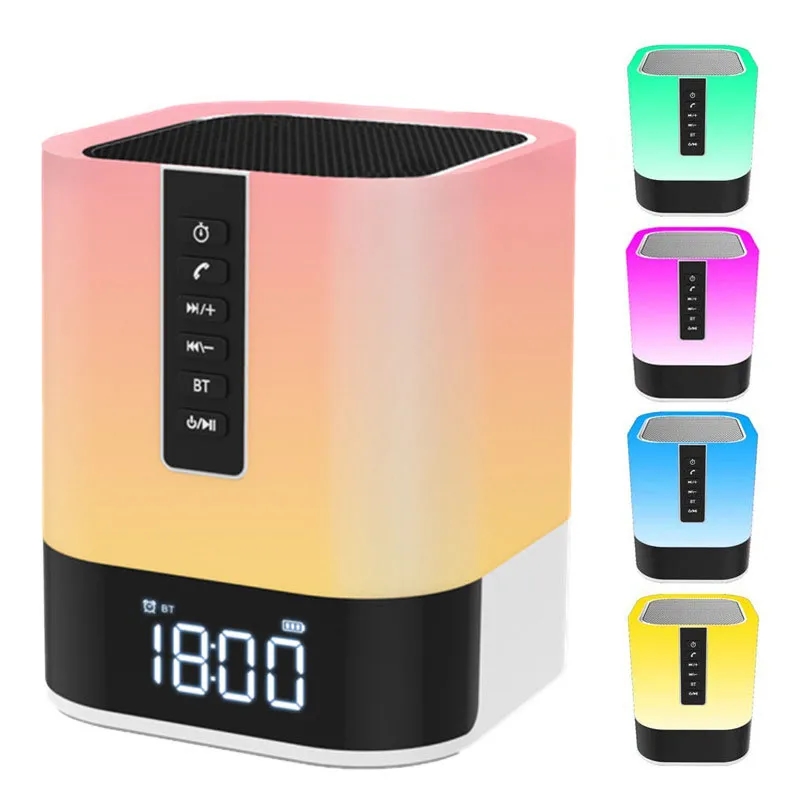 Night Lights Bluetooth Speaker with Alarm Clock 2