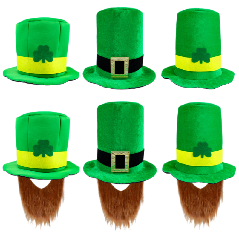 St. Patrick's Day Clover Design Hat - Festival Party Accessory 2