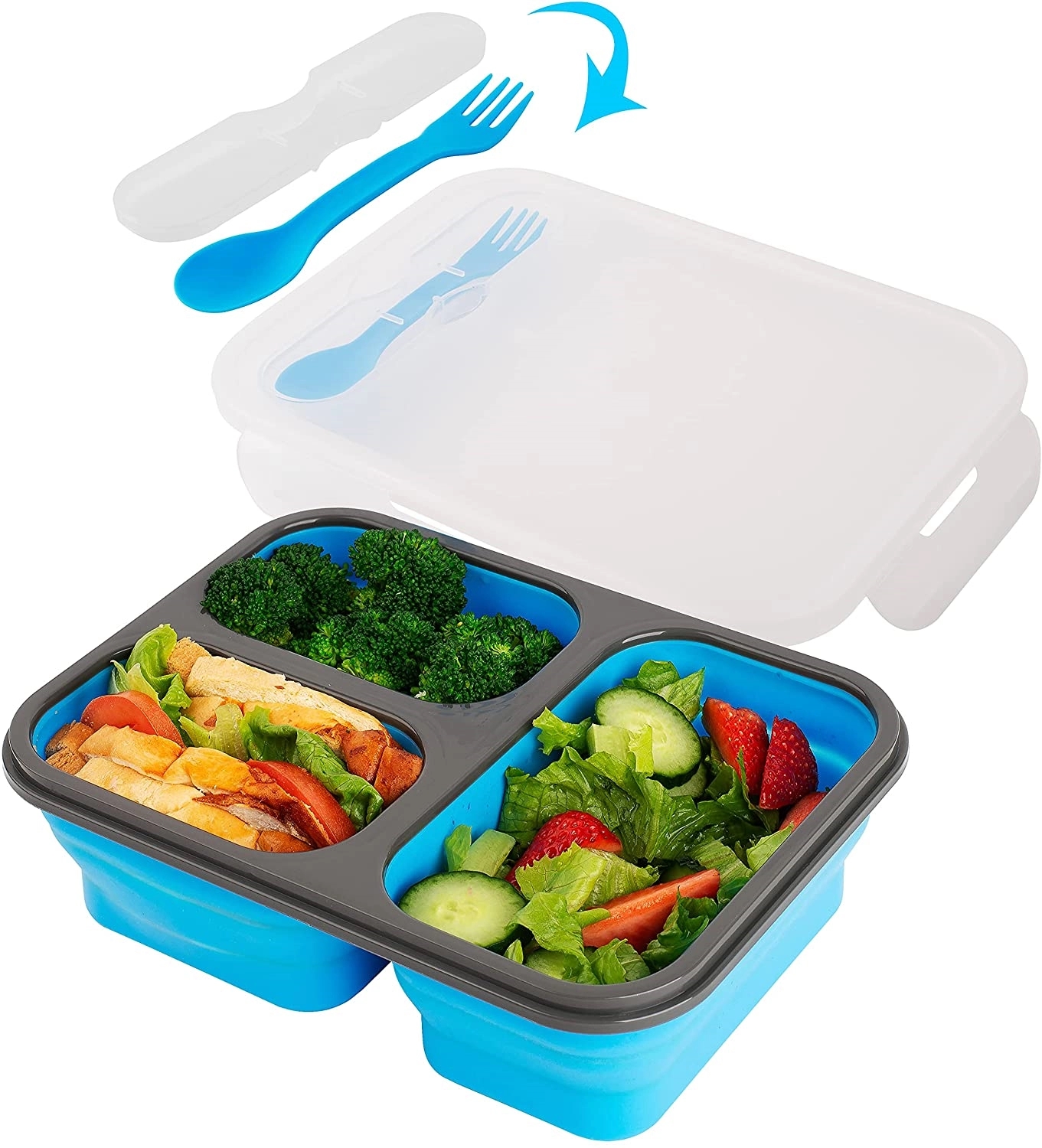 Folding Silicone Lunch Box 12