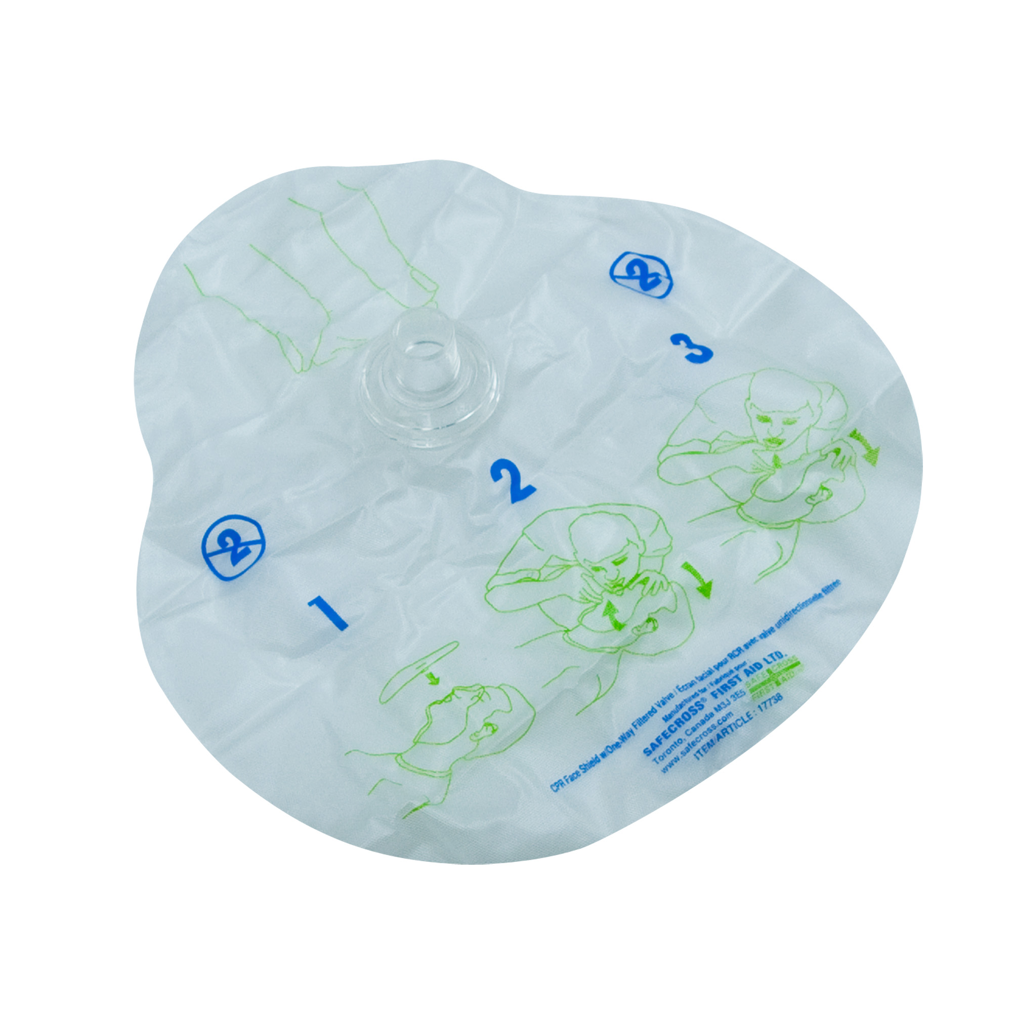 Disposable CPR Barrier w/ One-Way Valve Masks 1
