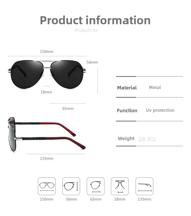 Polarized Aviator Sunglasses UV400 7