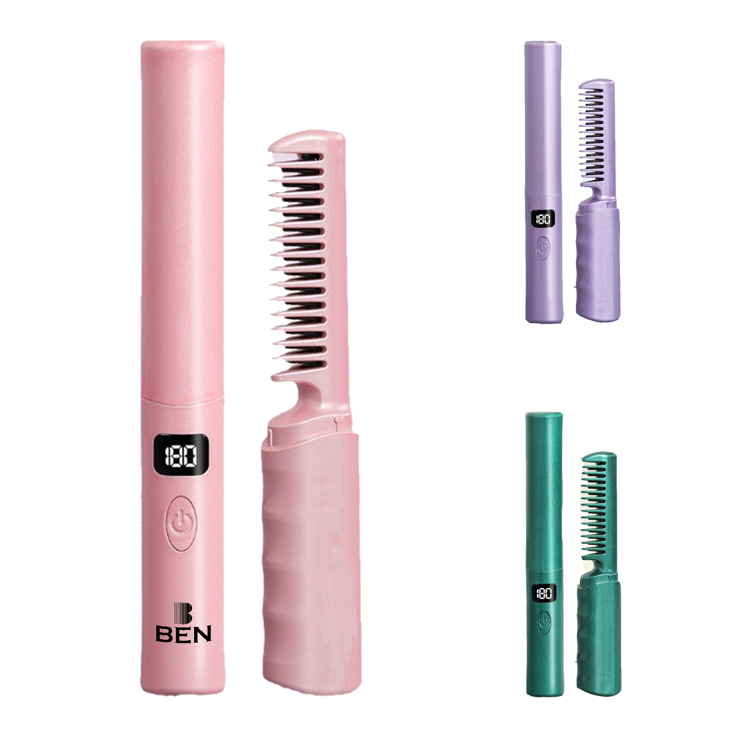 Mini USB rechargeable portable straightening comb