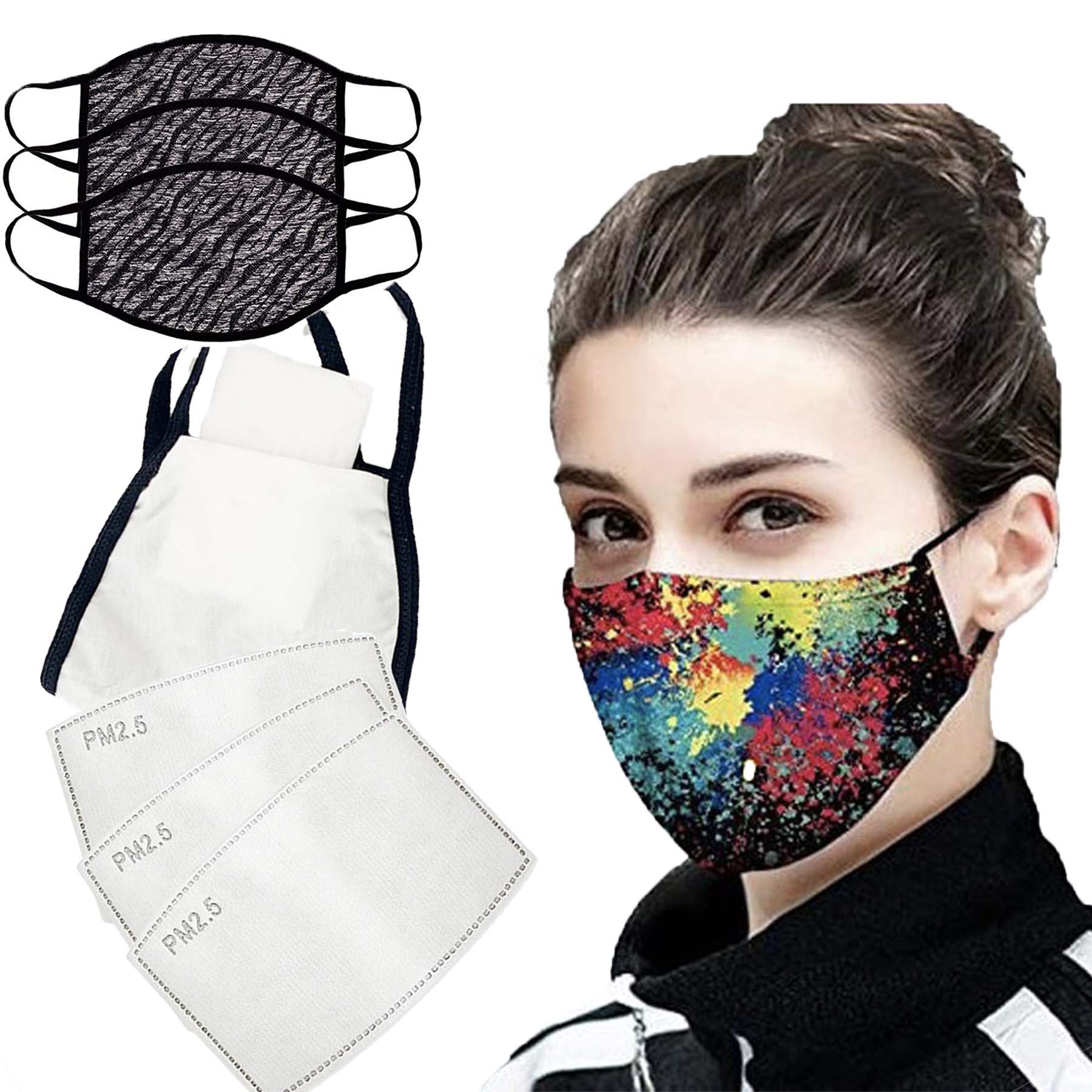 Custom Reusable Face Mask With Filter Pocket 1