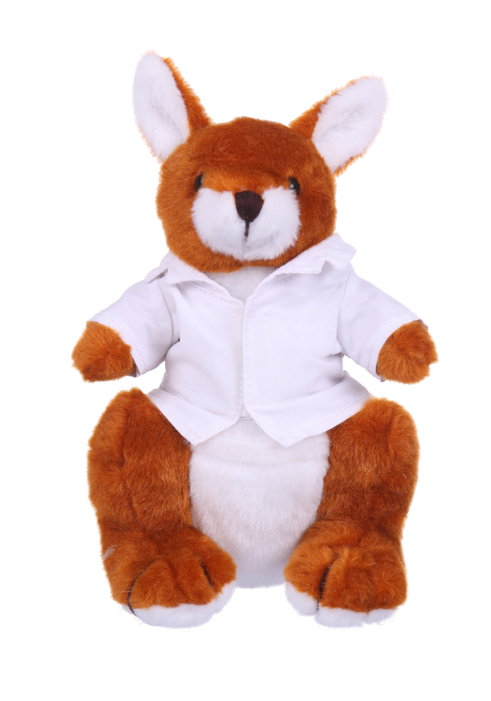 Soft Plush Kangaroo in Doctor Jacket