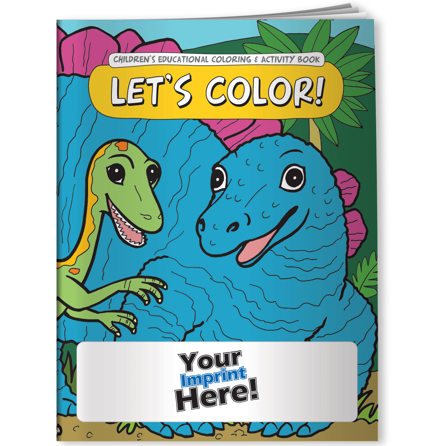 Combo Pack - CB1036 Coloring Book & 4-Pack of Crayons (Imprinted) in a Poly Bag 3