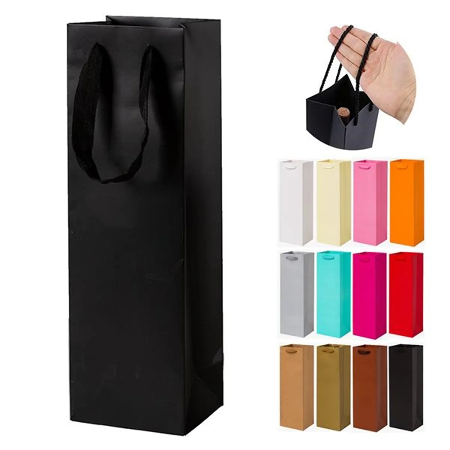 Kraft Reusable Wine Gift Bag 5