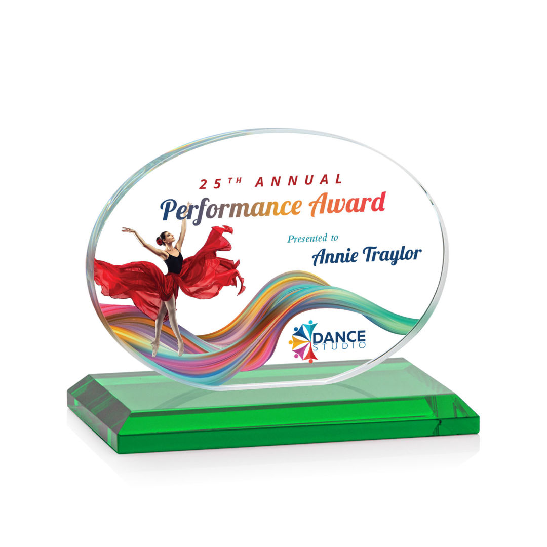 Austin (Horiz) VividPrint™ Award - Green 10