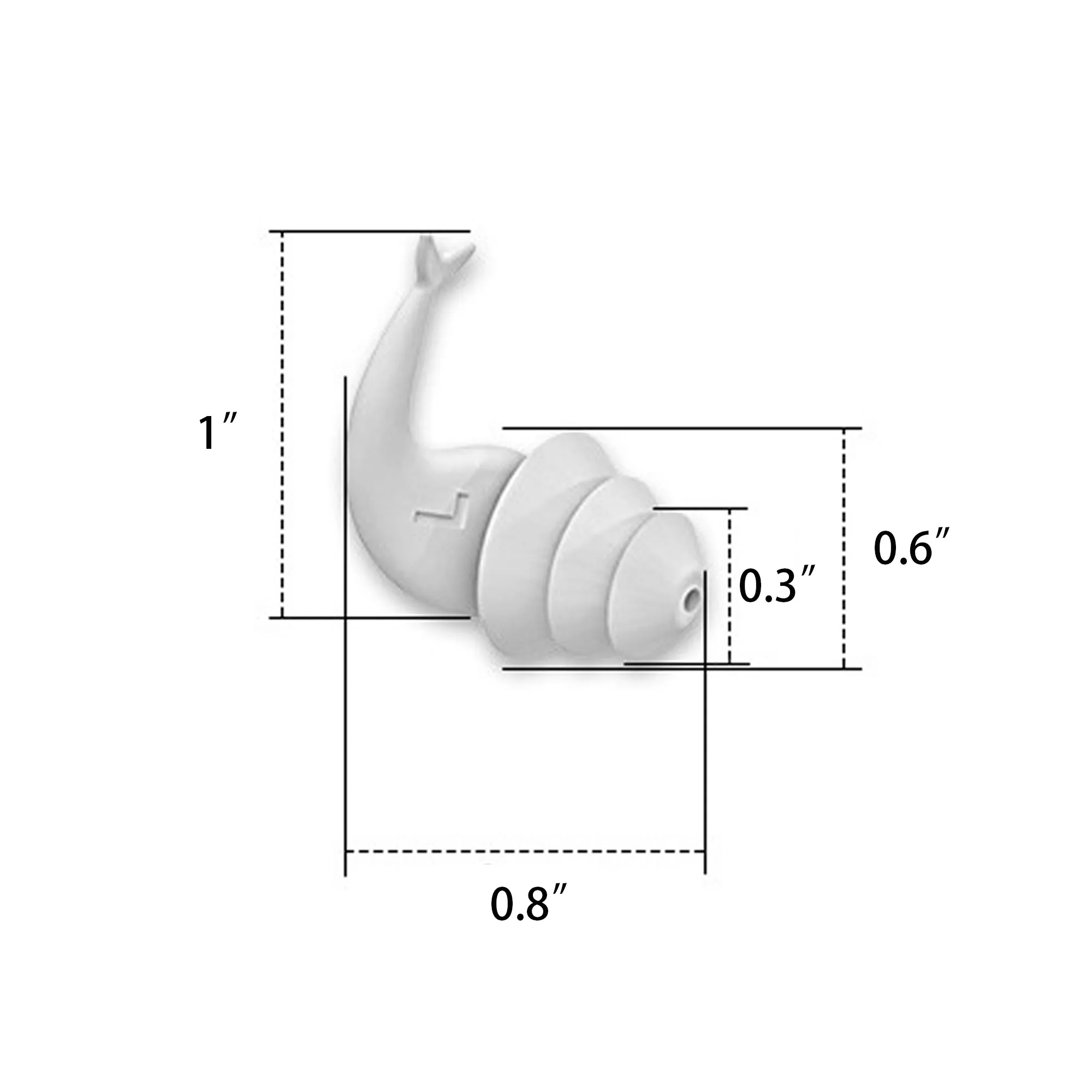 Silicone Noise Reduction Earplugs Three Layers 1