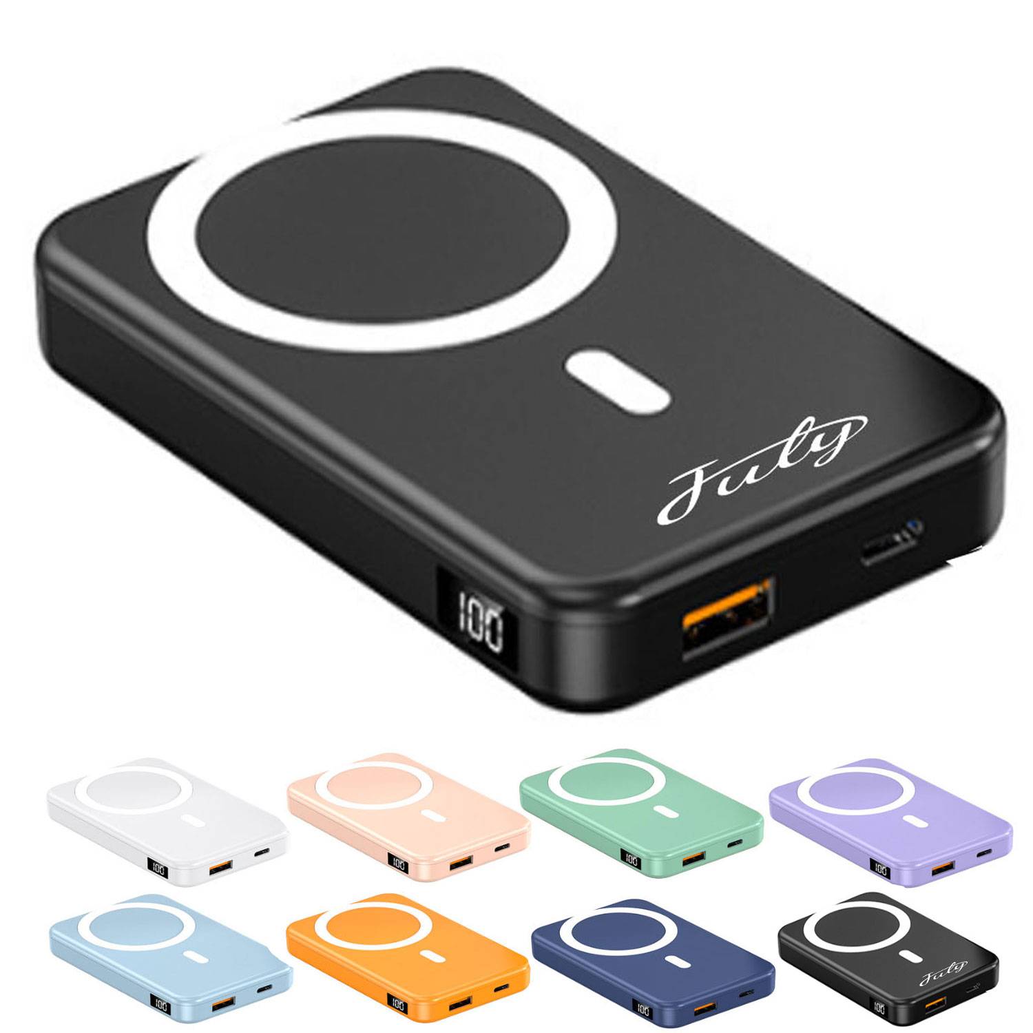 10000mA Magnetic Wireless Charging power Bank 1