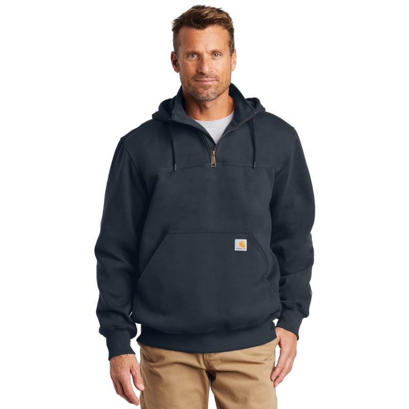 Carhartt Rain Defender Paxton Heavyweight Hooded Zip Mock Sweatshirt. 3