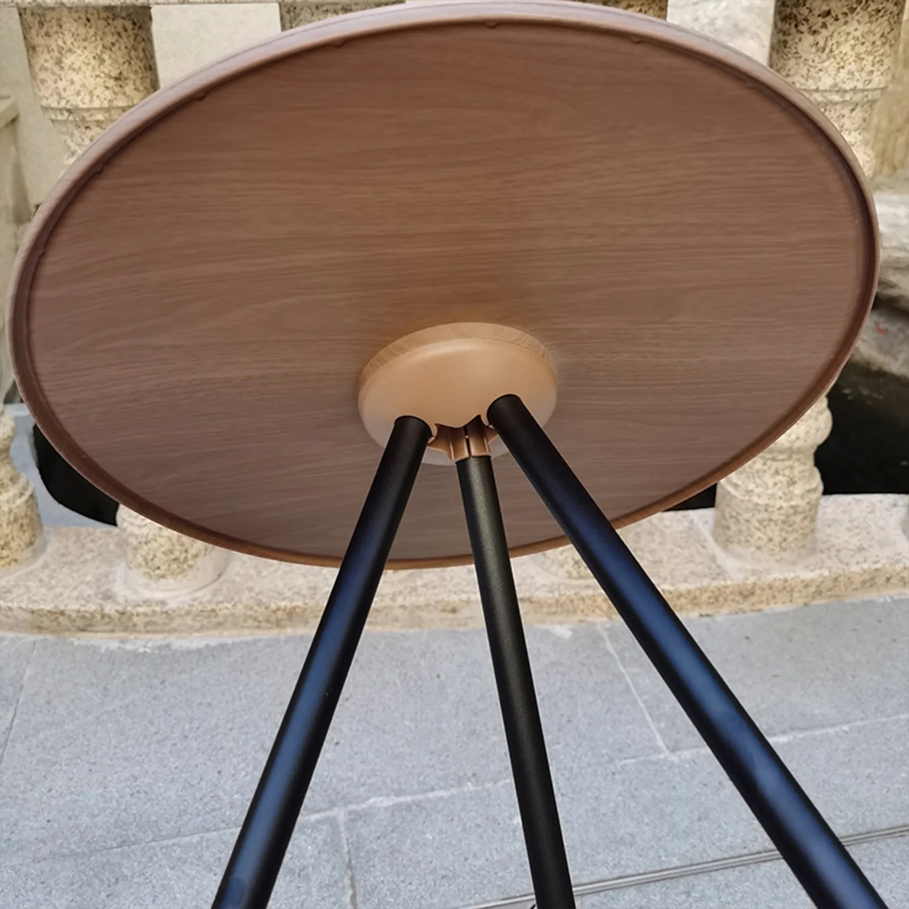 Abs Outdoor Camping Folding Small Round Table 4