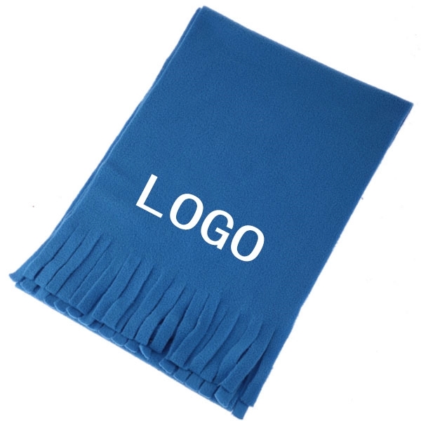 Polar Fleece Tassels Winter Scarf 16