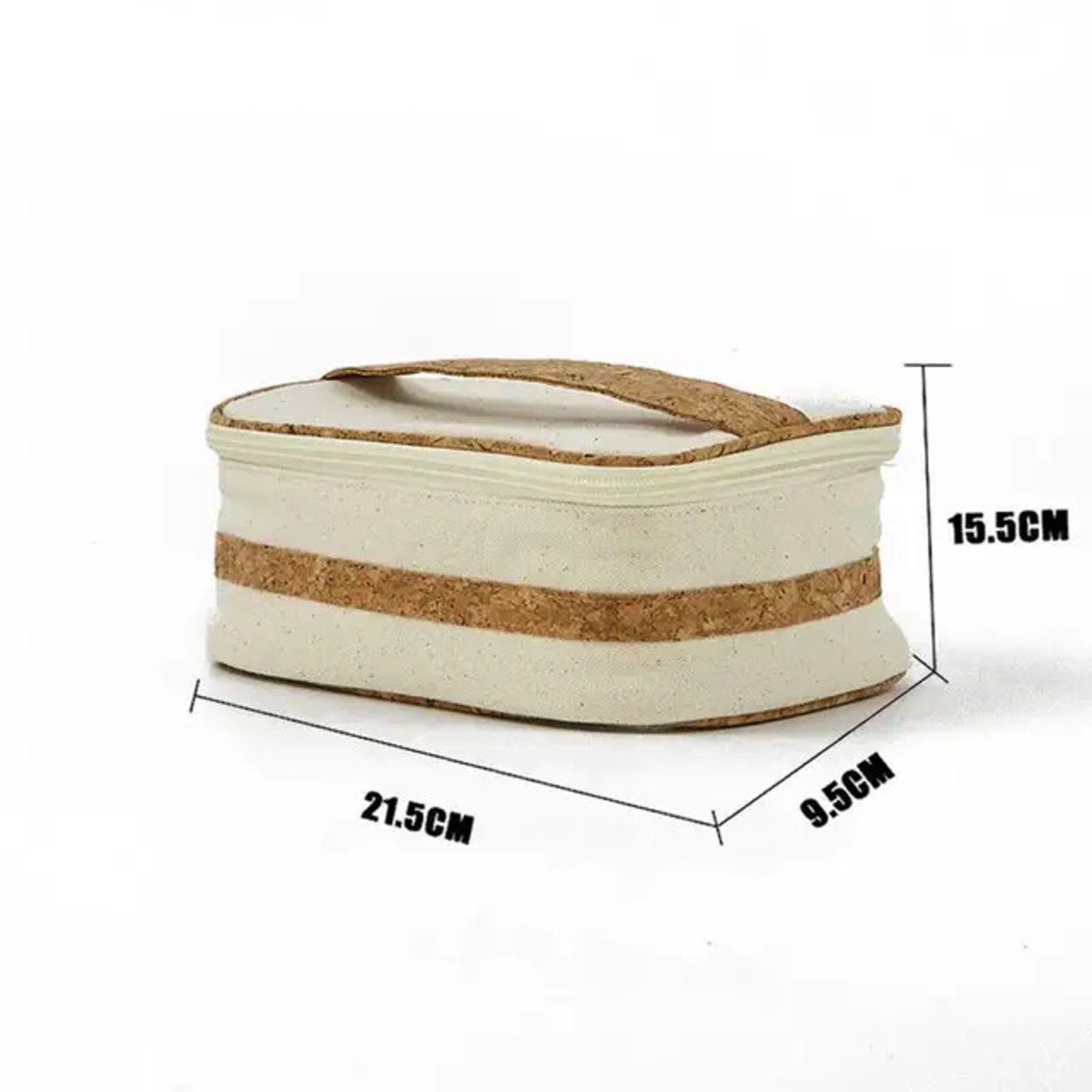 Mixed Canvas Cork Outdoor Portable Wash Cosmetic Bag Toiletries Organizer for traveling 3