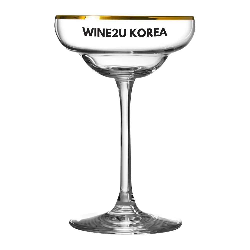 6oz. Gold Rimmed Margarita Glass 2
