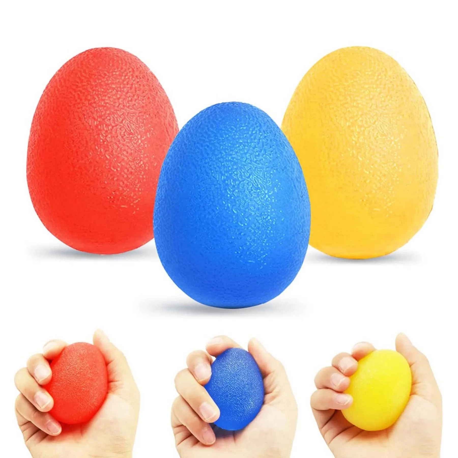 Hand Grip Strength Egg-Shaped Trainer Ball 9
