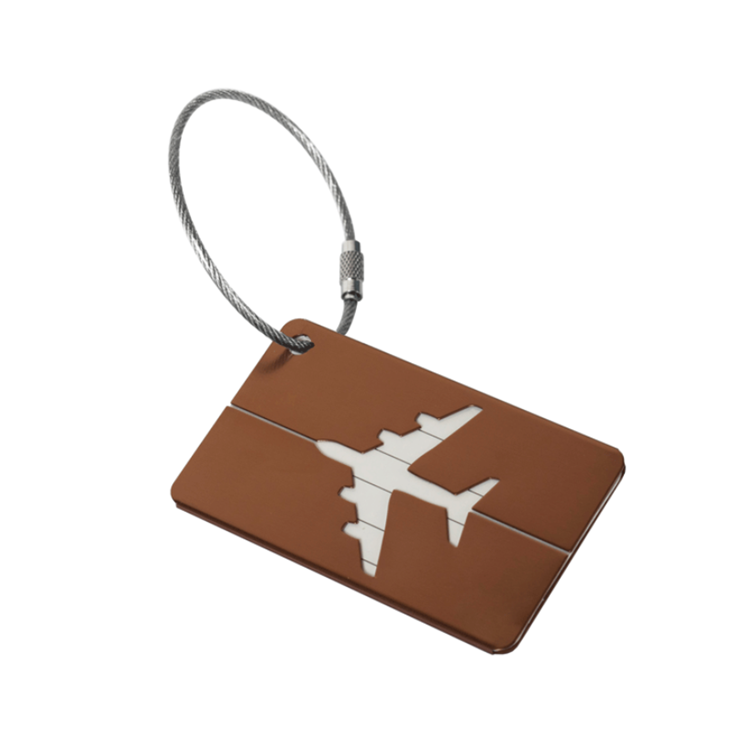 Aluminum Airplane Pattern Tag for Travel Suitcase 4