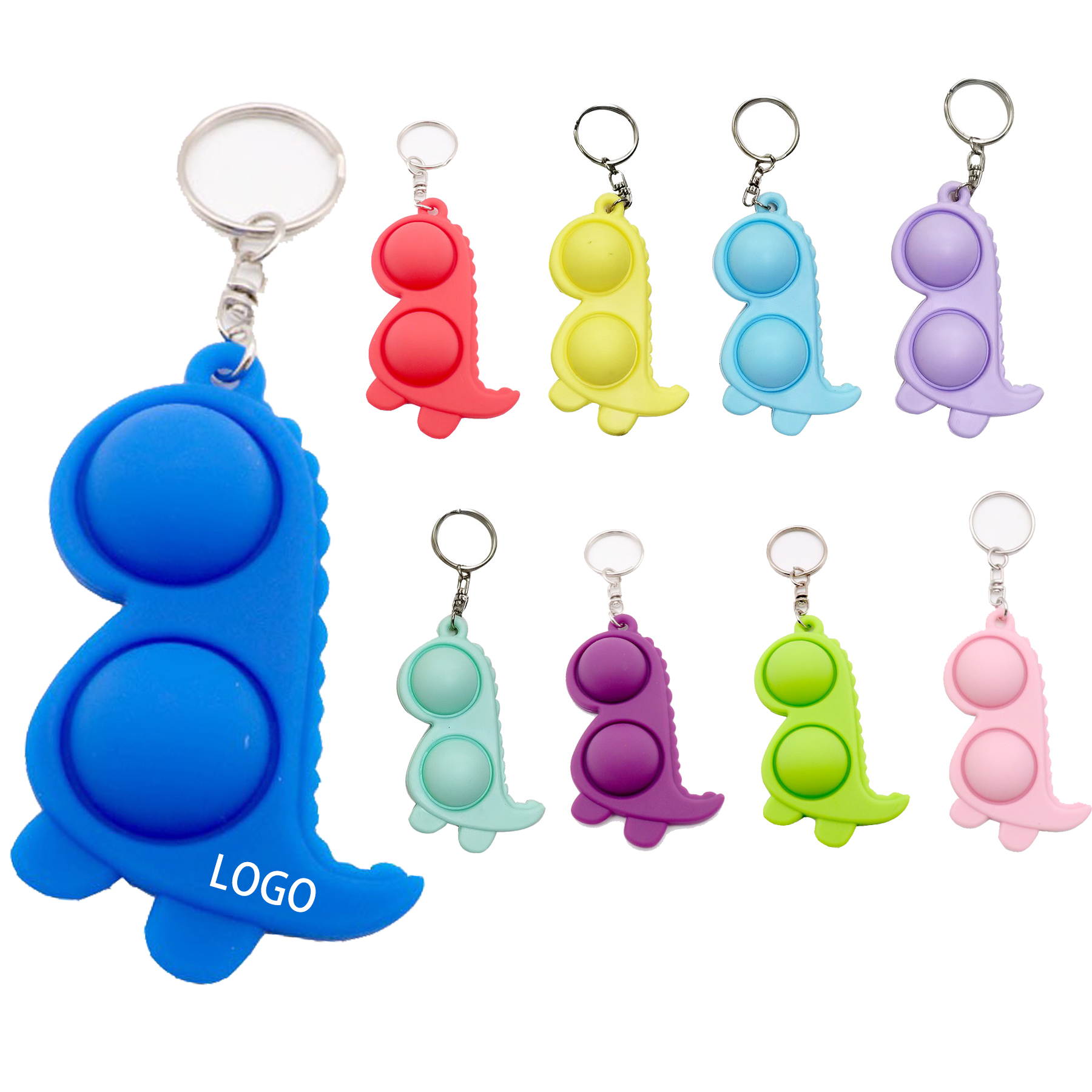Custom Silicone Keychain With Logo 1