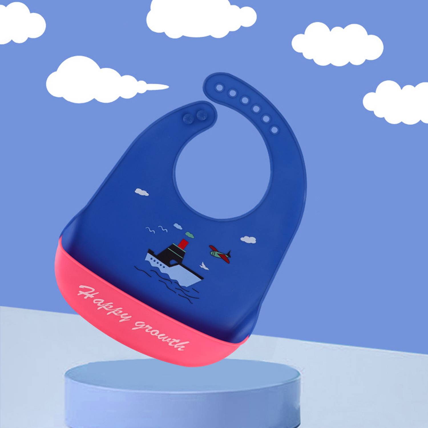 Adjustable Baby Silicone Bib 9