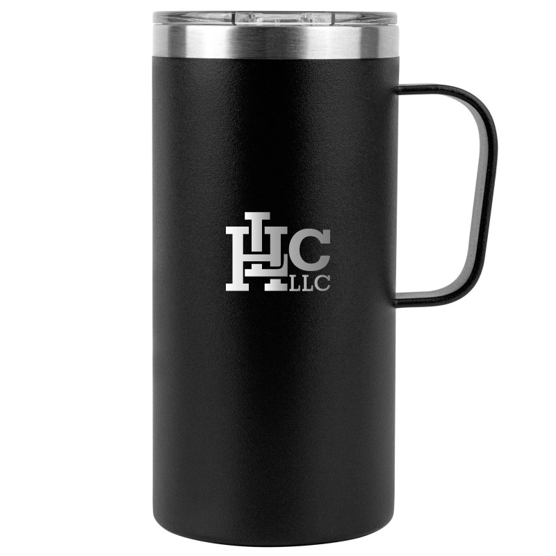 20oz. SS Vacuum Tall Camping Mug W/Handle 10